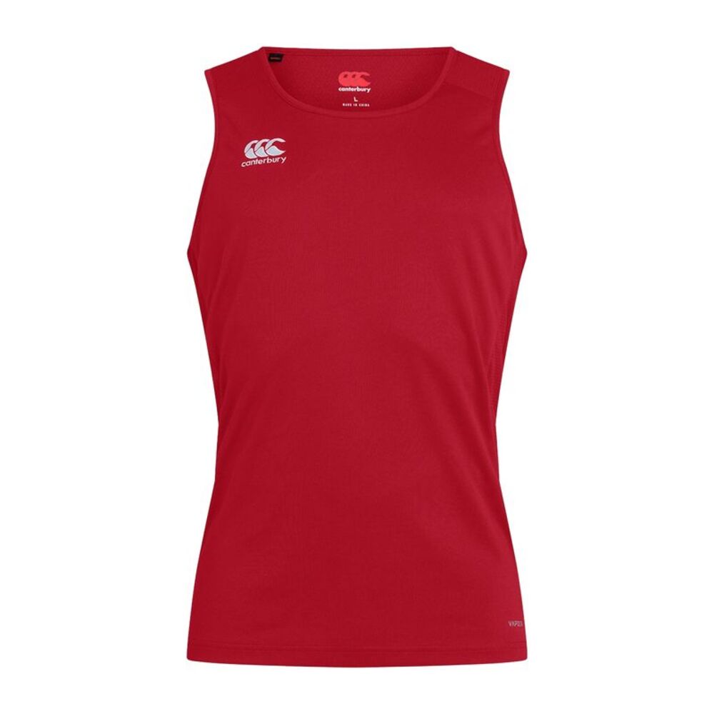 Canterbury Mens Club Dry Tank Top / Flag Red